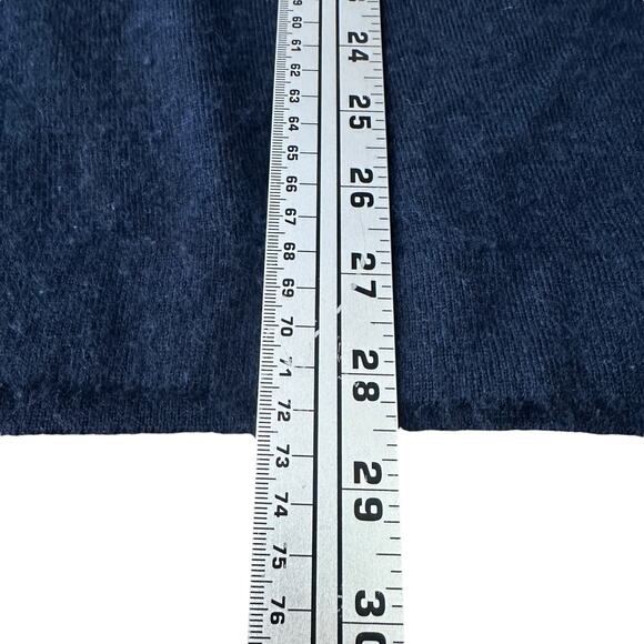 John Varvatos Sweater Men’s XL Dark Blue 100% Cashmere Elbow Pads Pullover Fuzzy - Picture 10 of 12